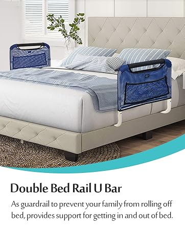 Double Bed Rail U Bar for Medical Bed Safety Assisting Rail