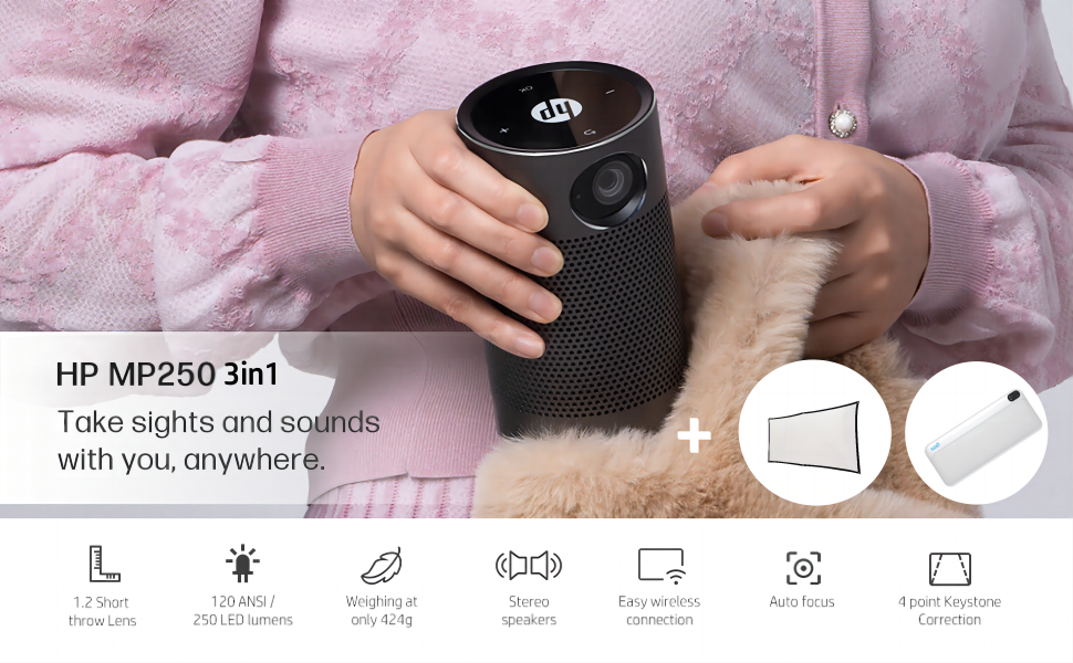 Amazon.com: HP MP250 3in1 Portable Projector for Home