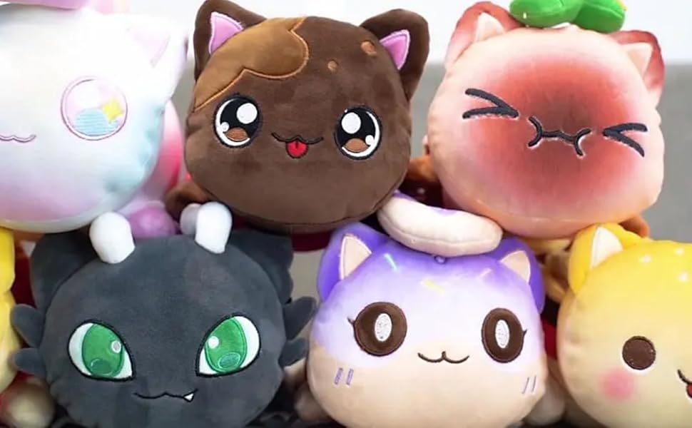 MeeMeows Cat Plush Cat Food Plushies Cat Mee Meow, Cute