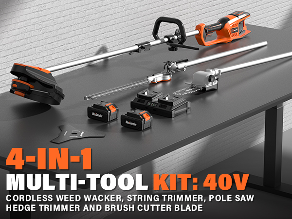 MAXLANDER 40V Weed Wacker Cordless, Hedge Trimmer Cordless