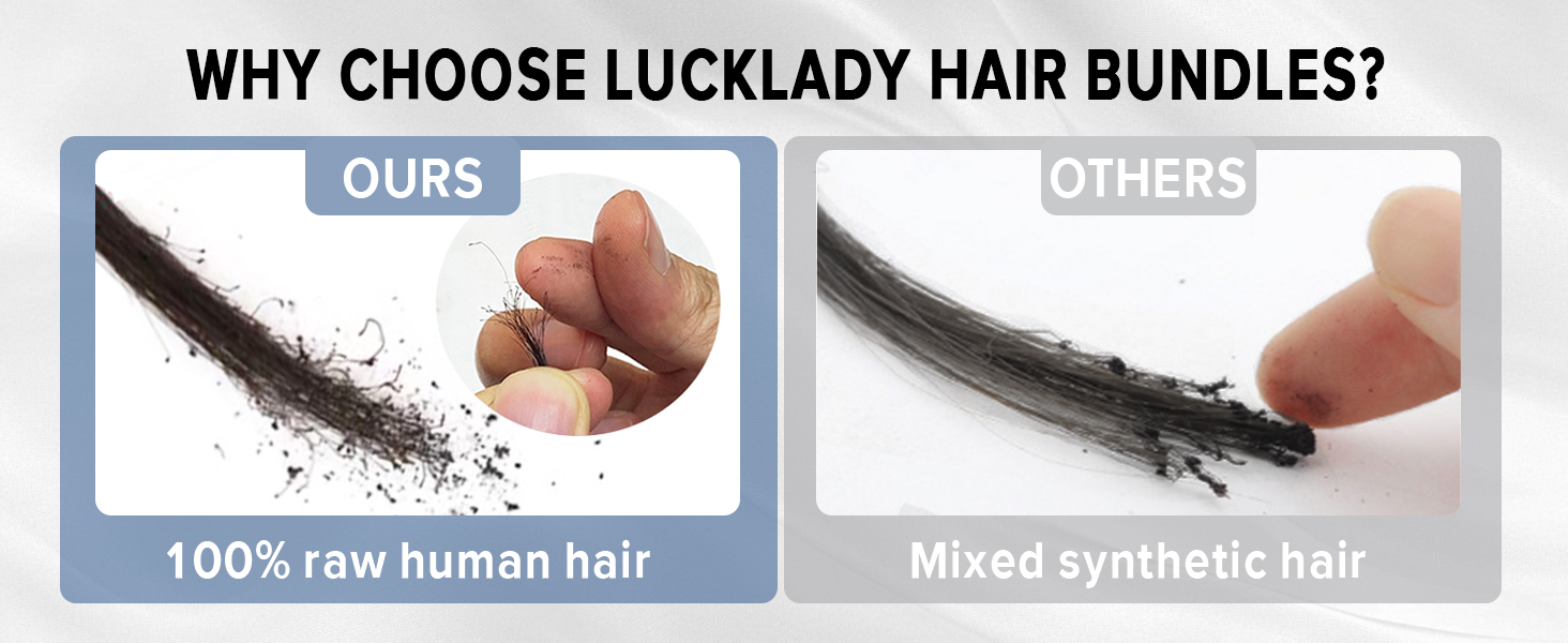 100% raw human hair
