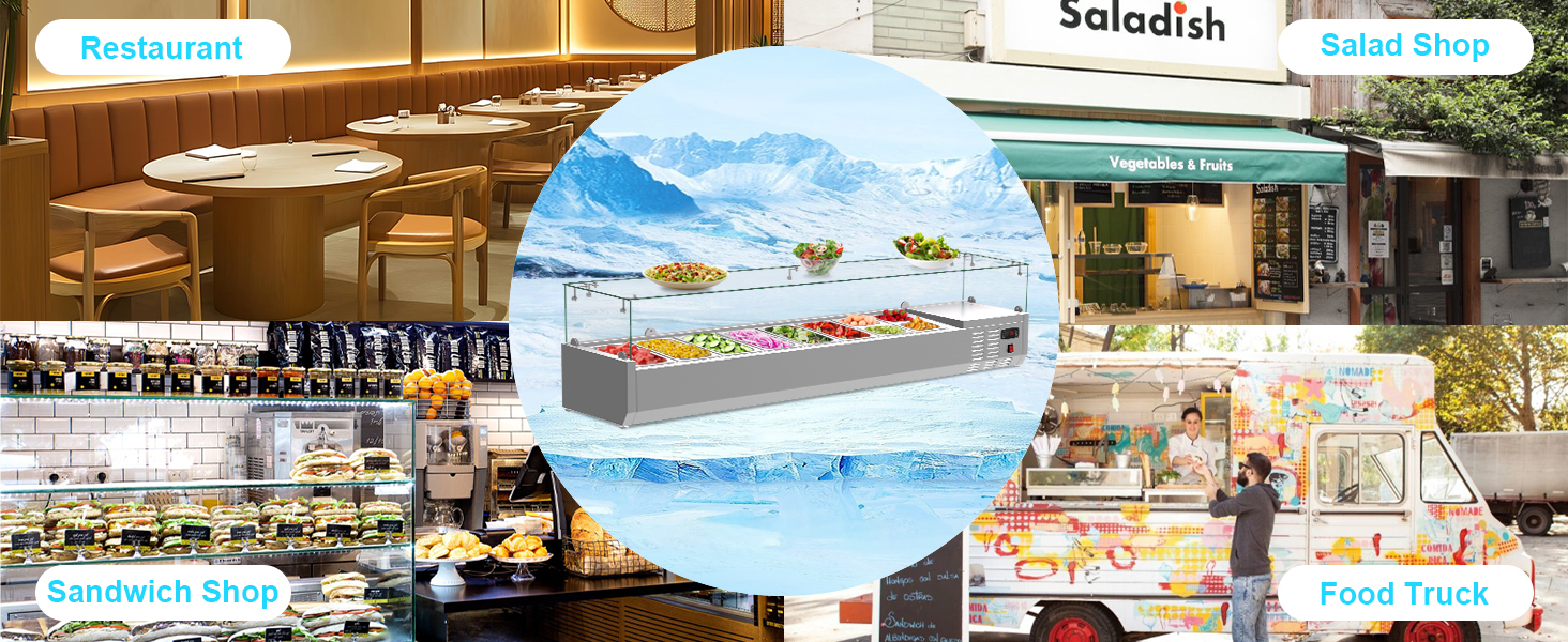 Countertop Refrigerated Condiment Station