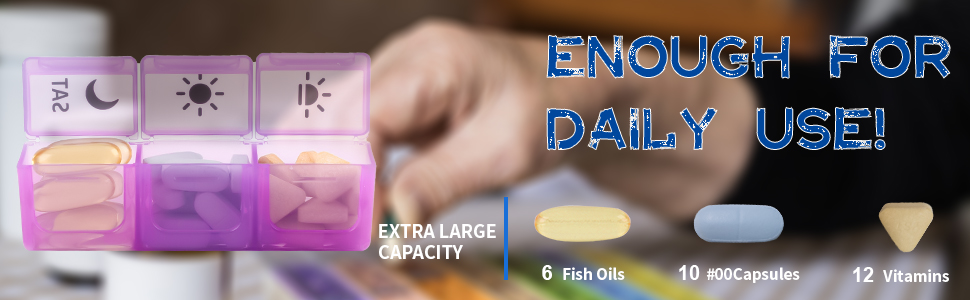 pill organizer 3 times a day