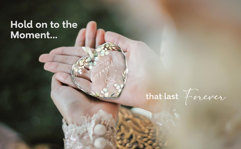 engagement gift ornament his and hers engagement gifts for fiancé engaged couple christmas gift