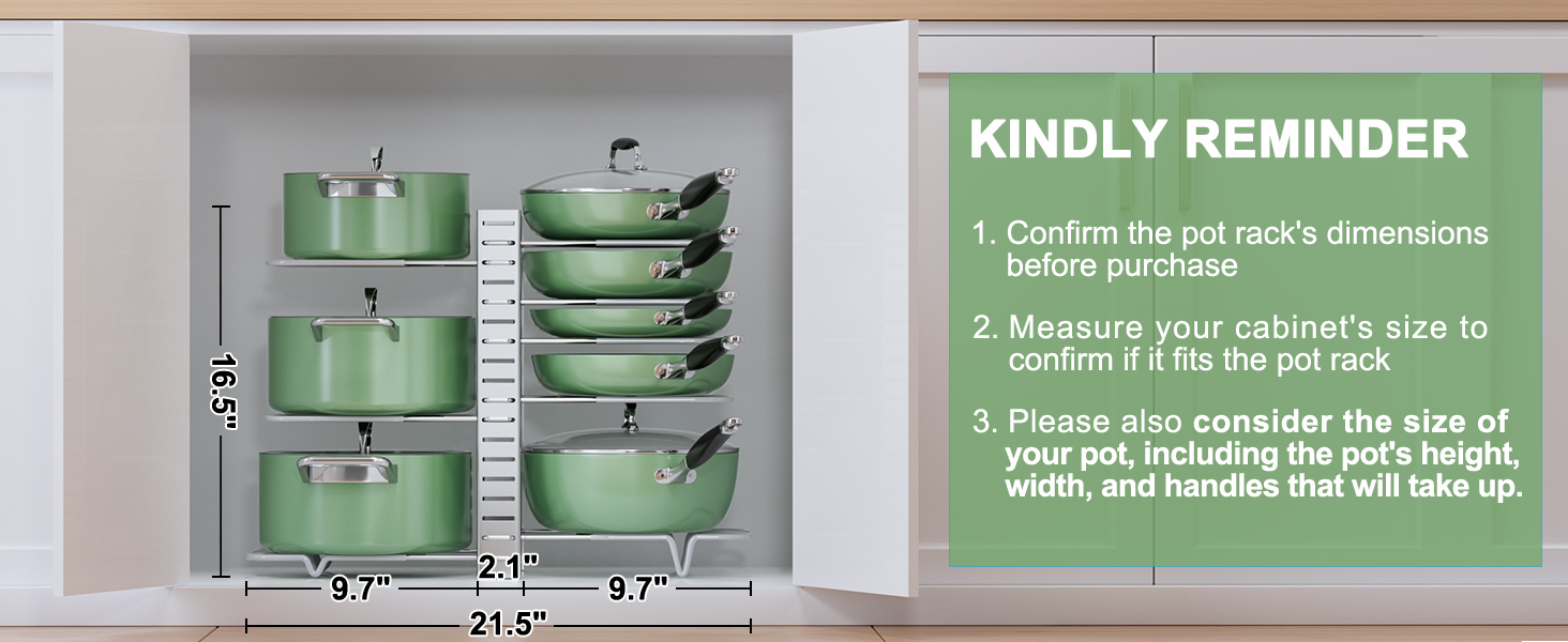 pots and pans organizer