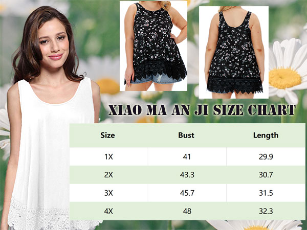 Plus Size Tank Tops for Women Loose Fit 2025 Summer Lace