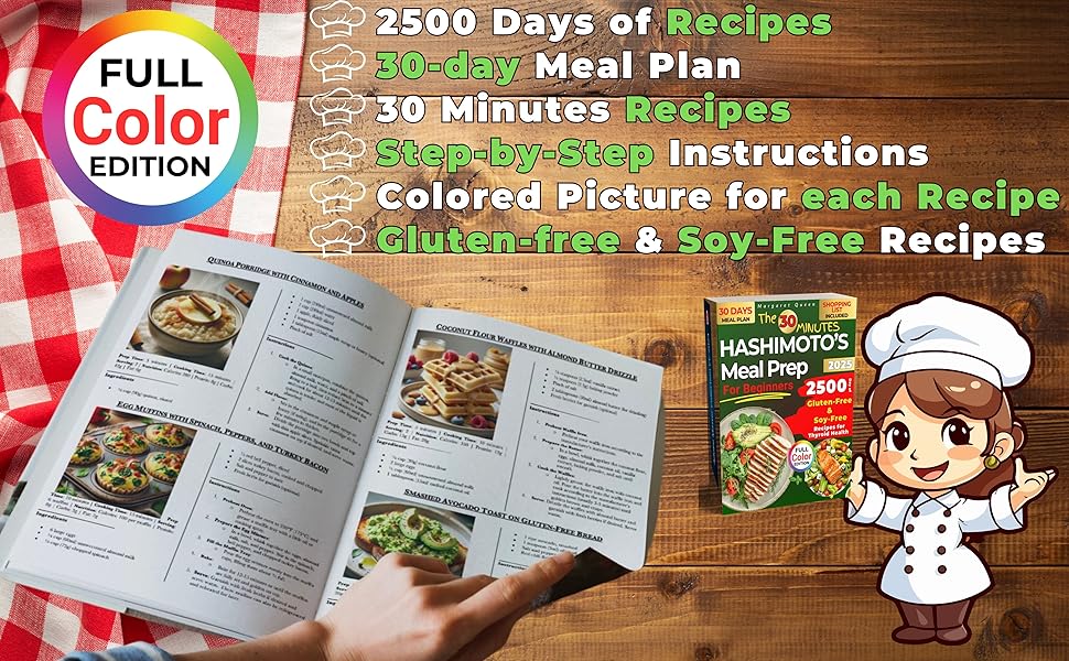 HASHIMOTO'S cookbook,HASHIMOTO'S cookbook for beginners,gluten-free recipes,soy-free recipes