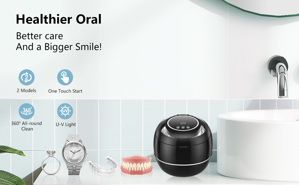 Ultrasonic Retainer Cleaner for Dentures, Dental Pod