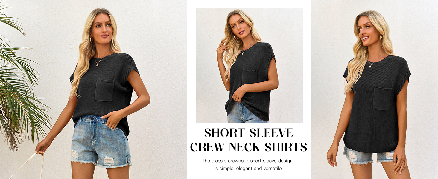 Womens Summer Short Sleeve Shirts