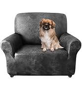ANARACHON Sofa Chair Cover, Couch Covers for Leather Couch, Stretch Armchair Cover with Leather-L...