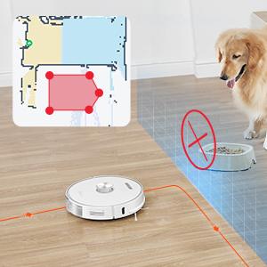 ULTENIC T10 - Robot Vacuum Cleaner With Mop - Self-empty Base - 3000Pa - Laser Navigation - Wi-Fi Connected/App Control 17 Robotic Vacuum Cleaner no-go zones