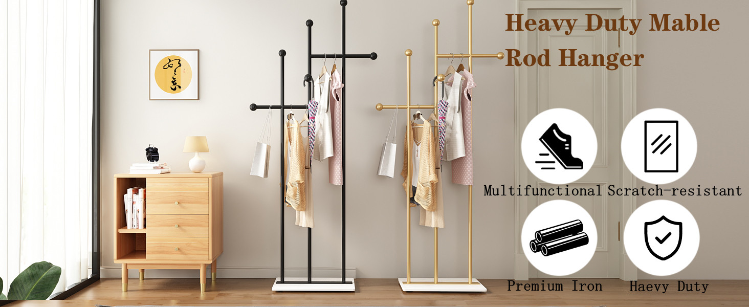 gold coat rack