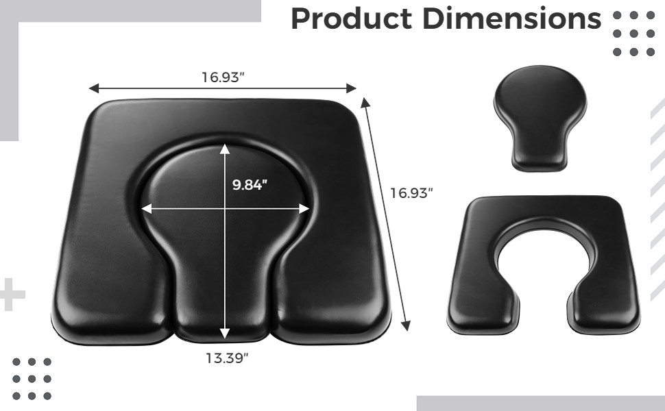 Anjetan Commode Seat Cushion, Super Soft Sponge Padded