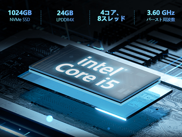 Amazon.co.jp: Jumper ノートパソコン 24GB RAM 1024GB SSD 14