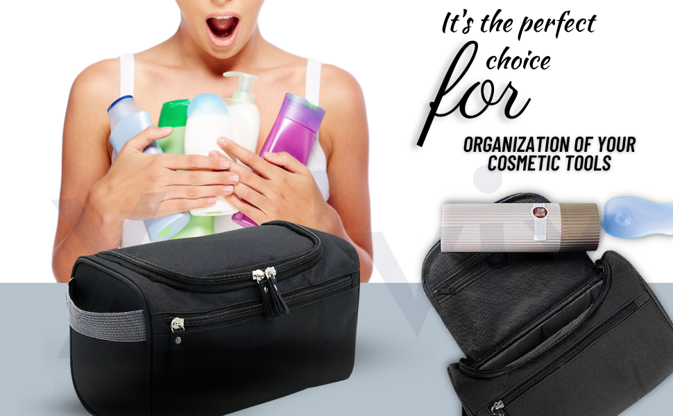 SPN-BFCC Travel Toiletry Kit Bag Cosmetic Organizer Makeup Pouch Women Girls men