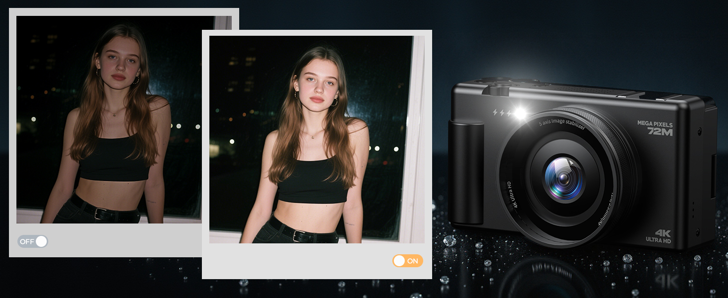 4K 72MP Autofocus Digital Camera