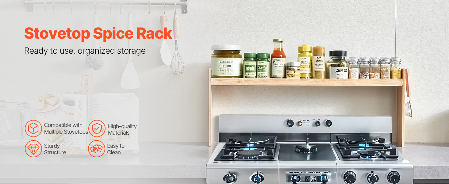 over the stove spice shelf