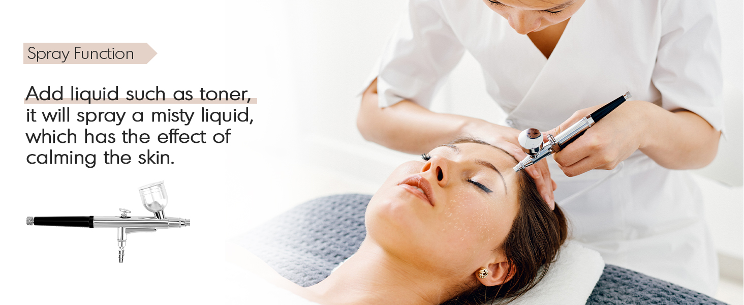 Suction Power Professional Diamond Glow Facial Machine with Spray Kit, Facial Skin Care Equipment