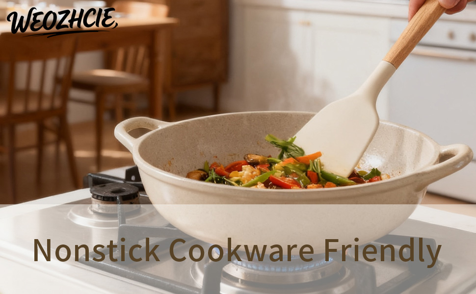 Silicone Cooking Utensil Set,12 PCS Cooking Cookware Kitchen Utensils Set