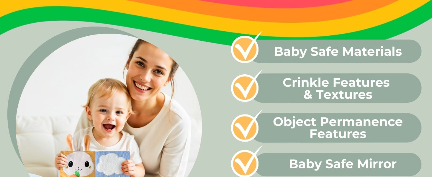 baby cloth books, baby-safe toys, baby soft book, baby learning toys, developmental toys for babies