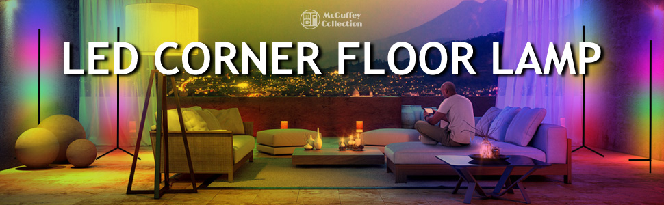 LED Floor Lamp RGB Corner Light