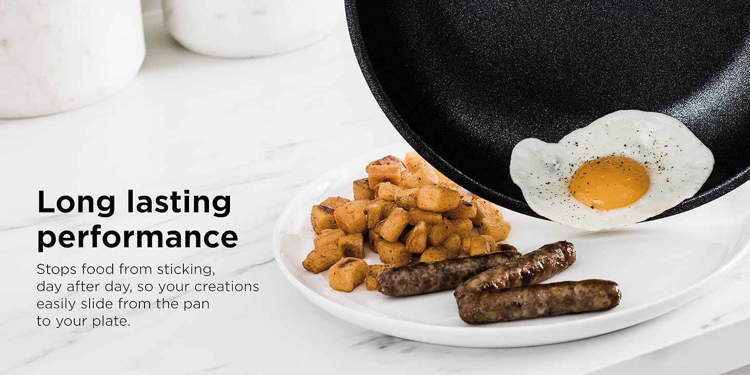 Ninja ZEROSTICK Stackable Cookware Frying Pan 2Piece Set, NonStick