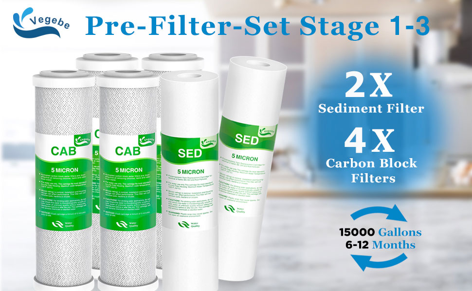 2-Pre-Filter-Set Compatible with APEC ESSENCE ULTIMATE Series