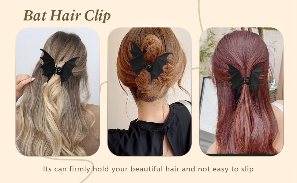 bat hair clips for Halloween hair decoration