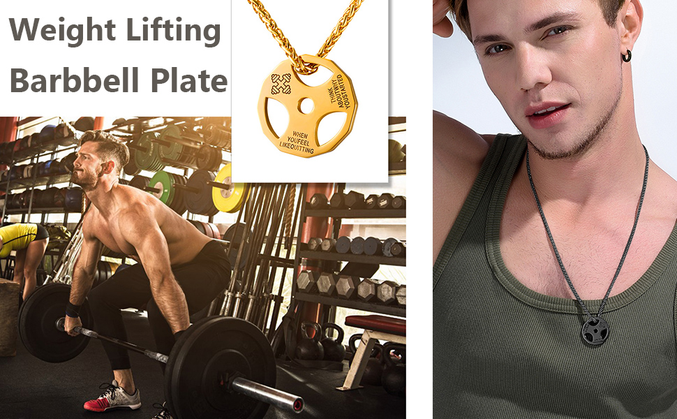 Barbbell Plate Necklace