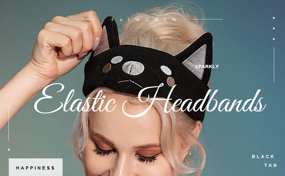 Dog Ears Face Wash Headbands