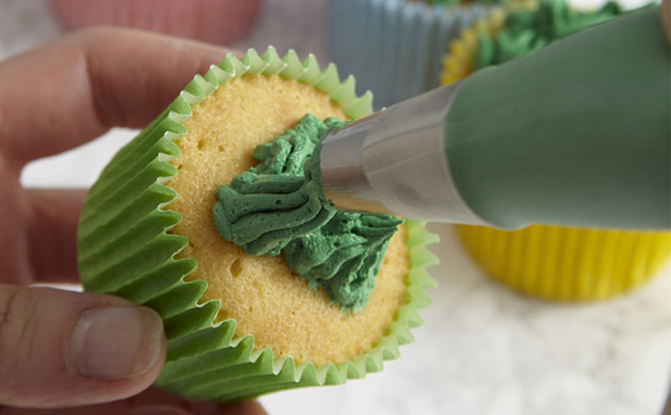 Grass Piping Tip and Bag,3 Grass Icing Tips with 20 Piping