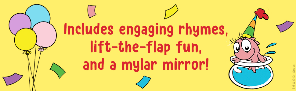 Includes engaging rhymes, lift-the-flap fun, and a mylar mirror!