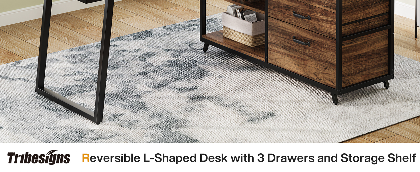 Tribesigns L-Shaped Computer Desk