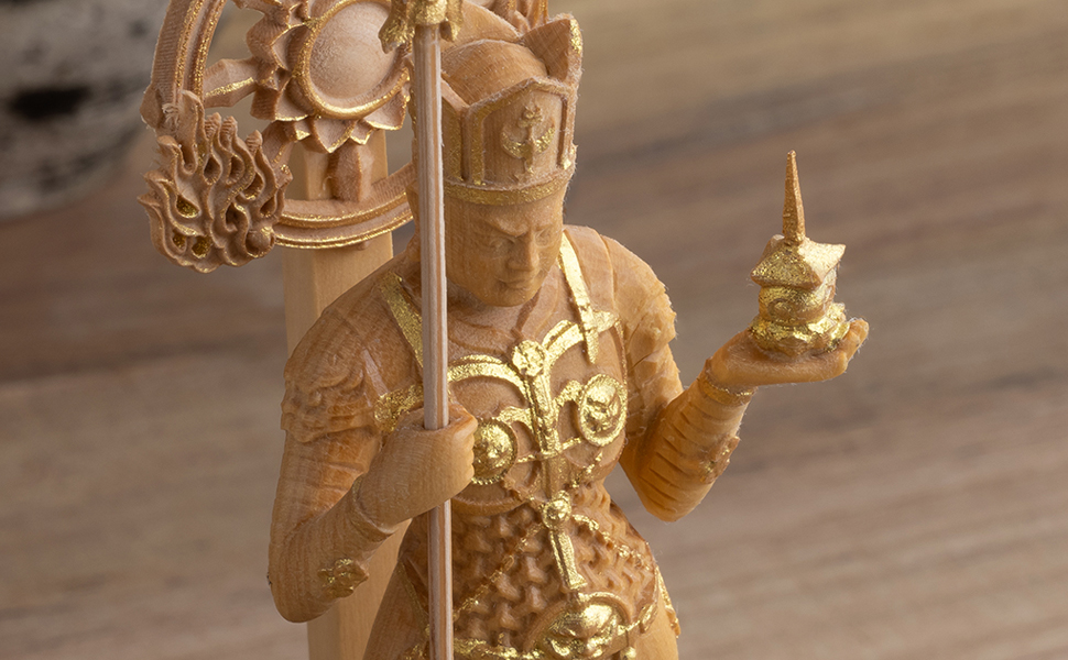 仏教美術 稀少 細密彫 極小 豆仏 懐佛 兜仏 古銅 毘沙門天像 仏像 仏教美術 稀少 細密彫 極小 豆仏 懐佛 兜仏 古銅 毘沙門天像