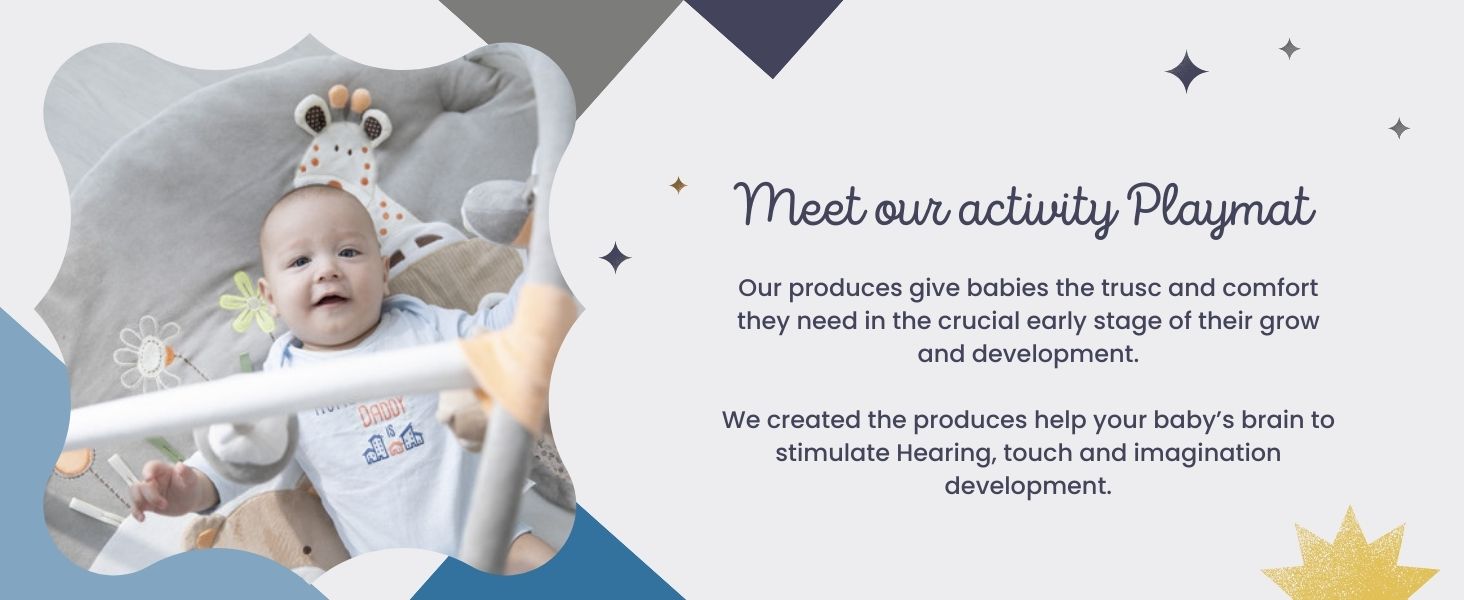 MiniDream Jumbo Baby Play Gym, Activity Playmat for Baby Floor Play