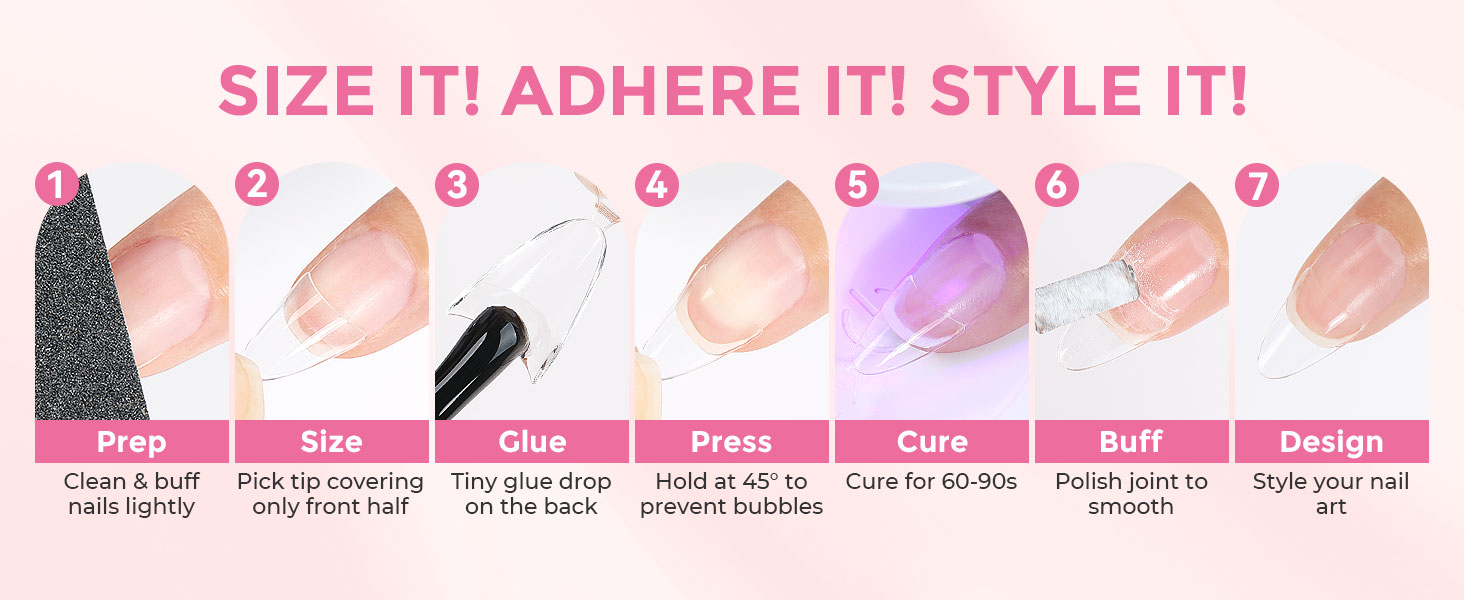 nail tips almond shape