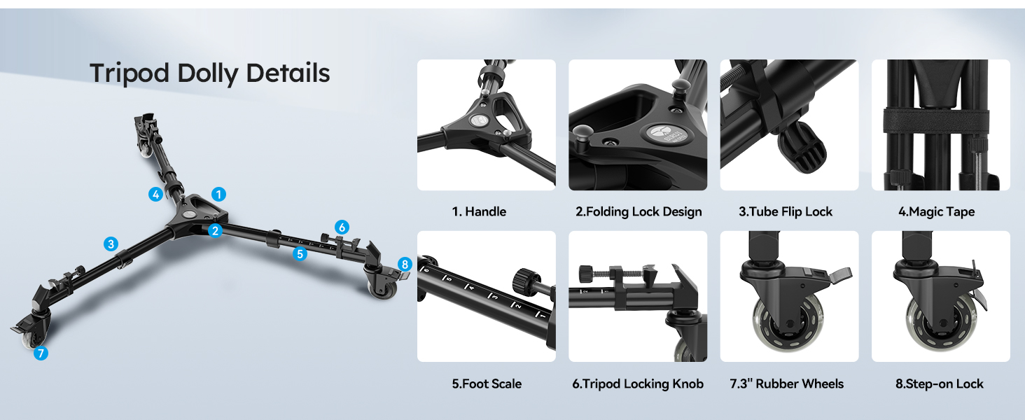 Tripod Dolly for Video Camera