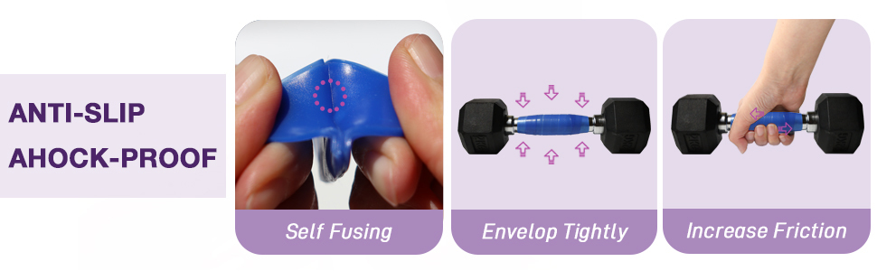 The grip tape is made of high-quality silicone,which is elastic and tough