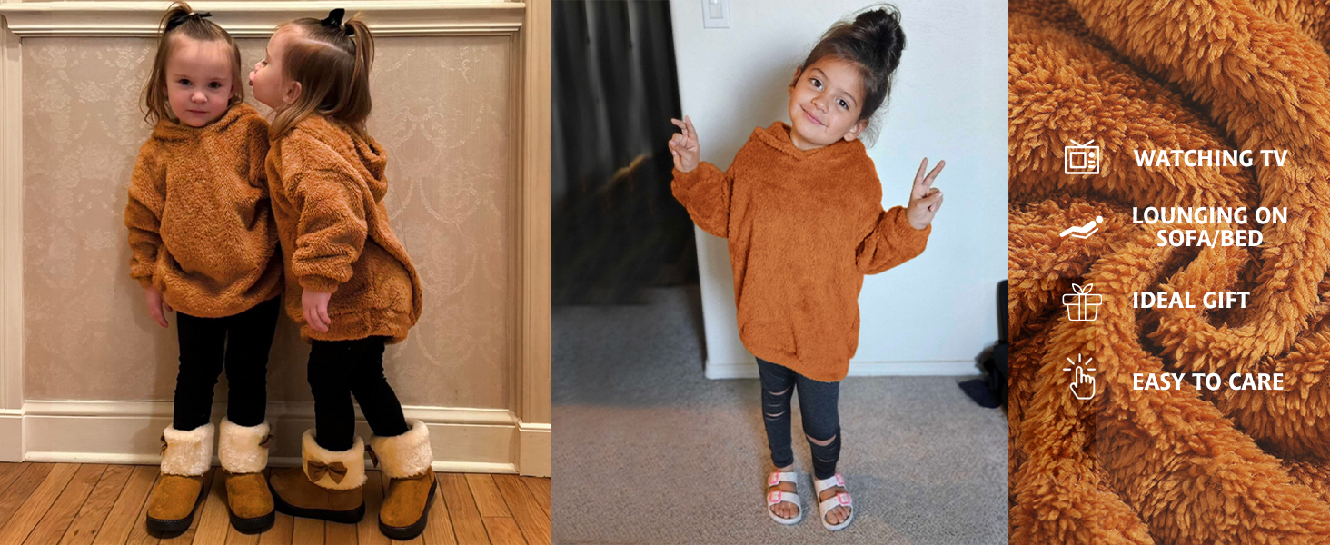 blanket hoodie for girls