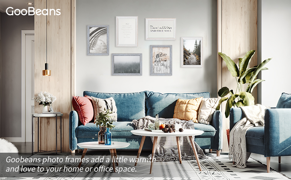 GooBeans 8x10 Picture Frame Photo Display for Tabletop