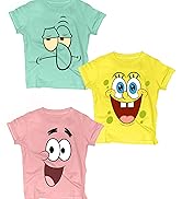 Spongebob Squarepants Graphic T-Shirt (Sets) Patrick Star Squidward Plankton MrKrabs Gary Tee Tod...