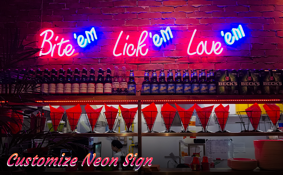 Custom Neon Signs Personalized LED Neon Lights For Wall Decor