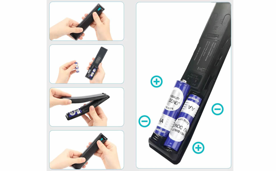 Istruzioni inserimento batterie