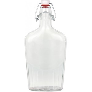 ハリオ＆Bormioli Roccoボトル瓶セット Amazon.com: Bormioli Rocco Swing Top Glass Bottle (Set of 4