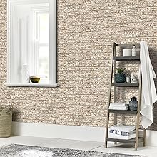 Red Brick Wallpaper Bathroom