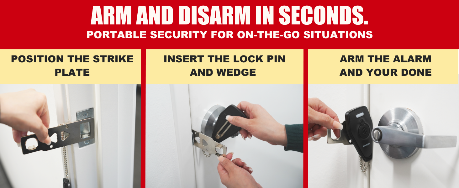PORTABLE DOOR LOCK WITH ALARM