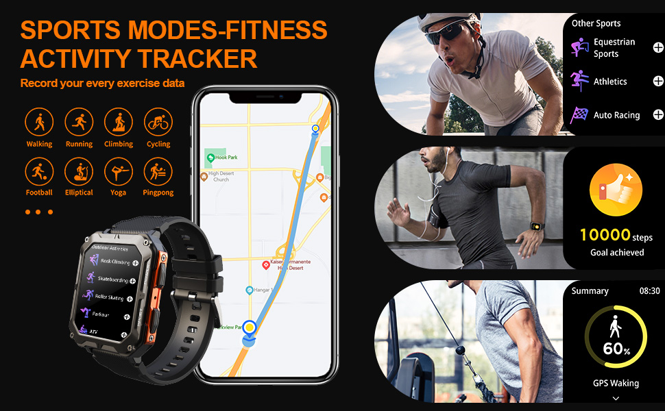 Military smartwatch - Track a Moderate Workout