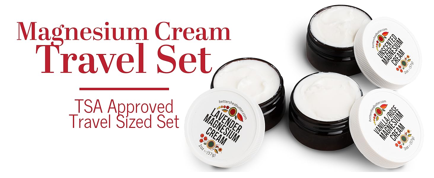 travel set magnesium cream magnesium lotion for pain relief magnesium lotion for sleep