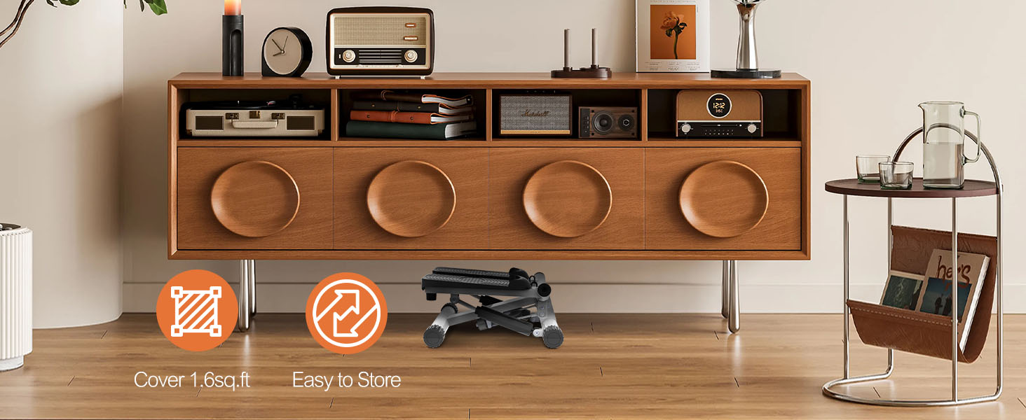 mini stepper with resistance bands