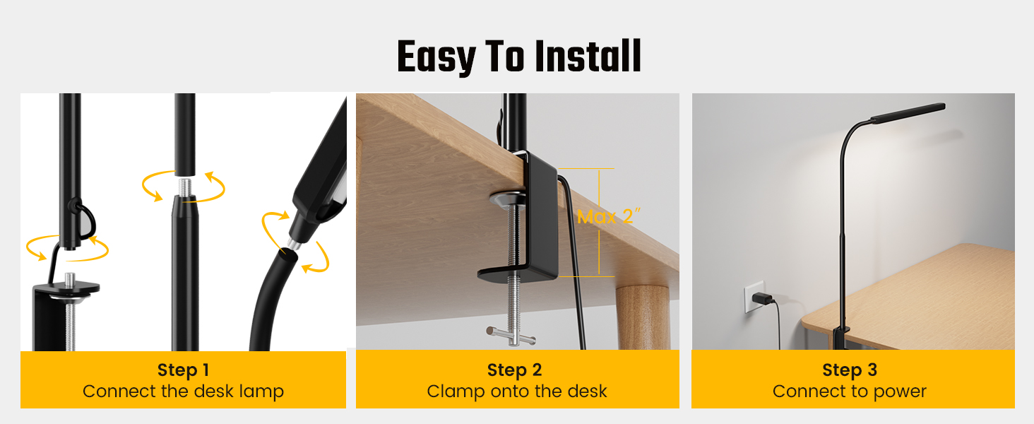 easy use desk lamp